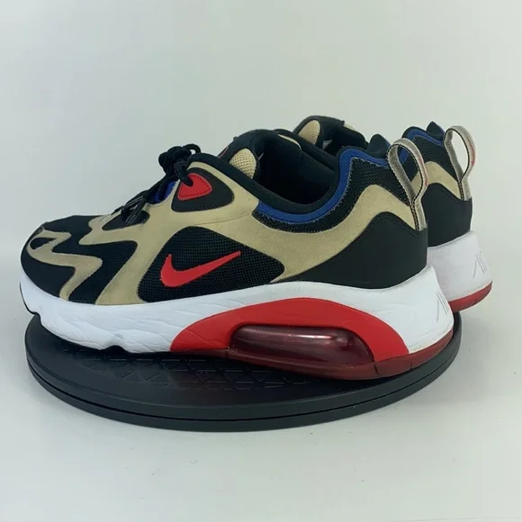 Nike Air Max 200 Gold/Red Athletic Running Shoes AQ2568-700 Men's Size 11 - Picture 7 of 11